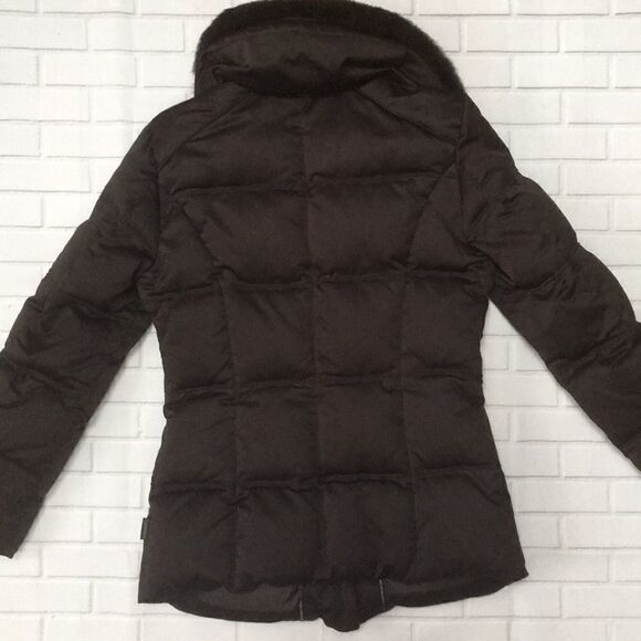 Calvin Klein down puffer jacket with fur collar XS - Picture 16 of 16